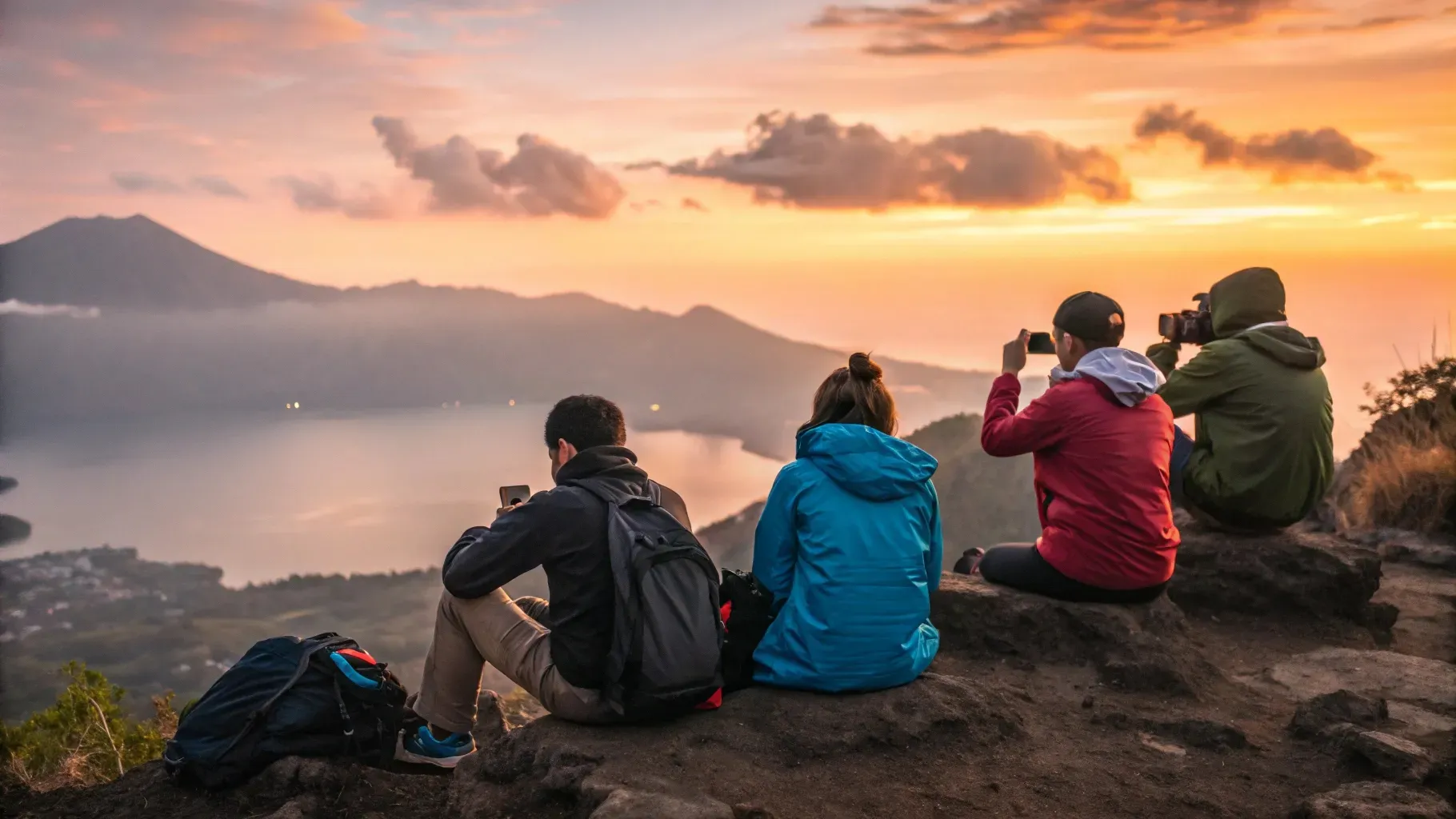 Menikmati Sunset di Gunung Batur | Bali Premium Villa